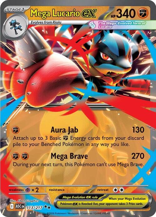 Mega Lucario ex Frente