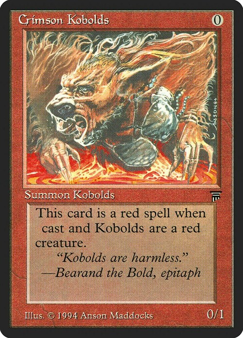Crimson Kobolds Card Front