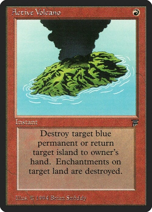 Active Volcano Card Front
