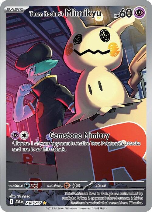 Mimikyu del Team Rocket Frente