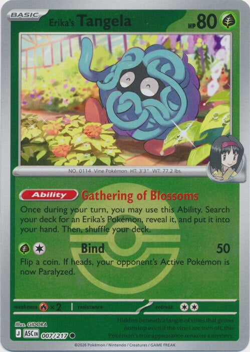 Tangela di Erika Card Front