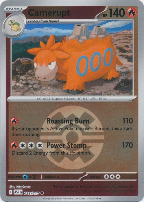 Camerupt Card Front