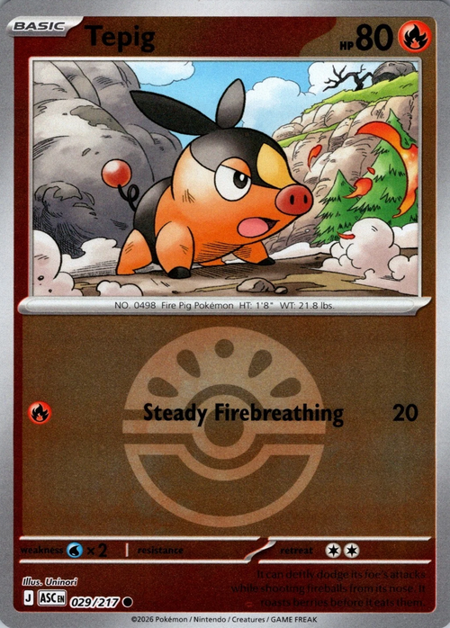 Tepig Card Front