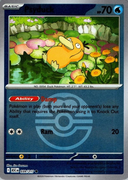 Psyduck Card Front