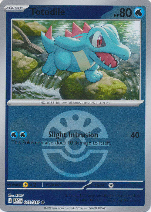 Totodile Card Front