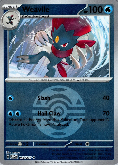 Weavile Card Front