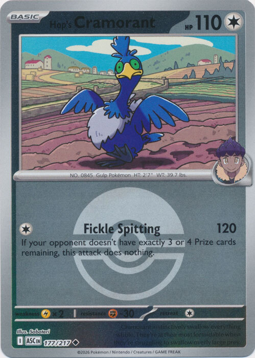 Cramorant di Hop Card Front