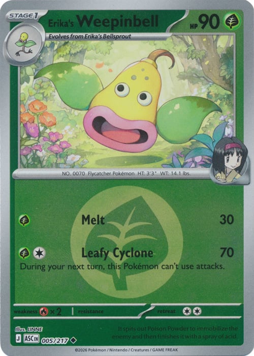 Erika's Weepinbell Card Front