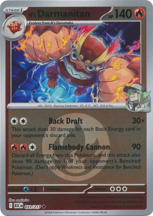 Darmanitan di N Card Front