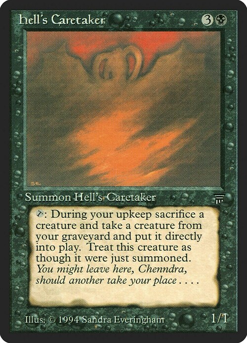 Hell's Caretaker Card Front