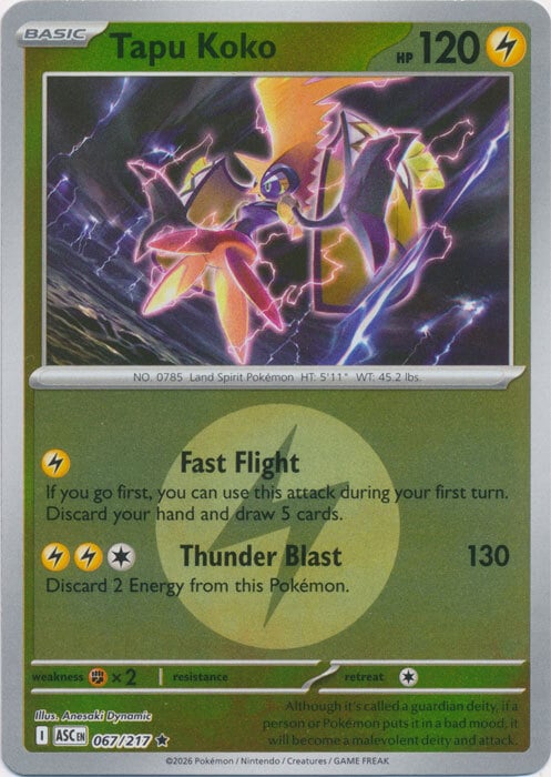 Tapu Koko Card Front