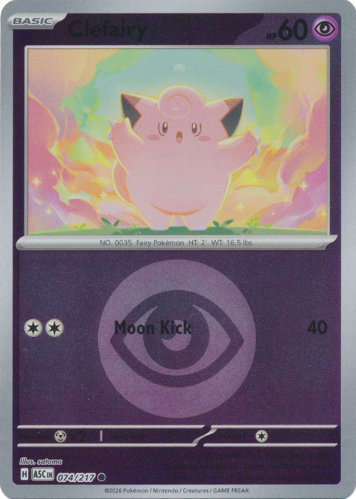 Clefairy Card Front