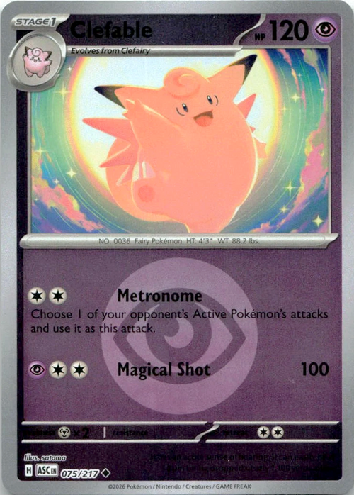 Clefable Card Front