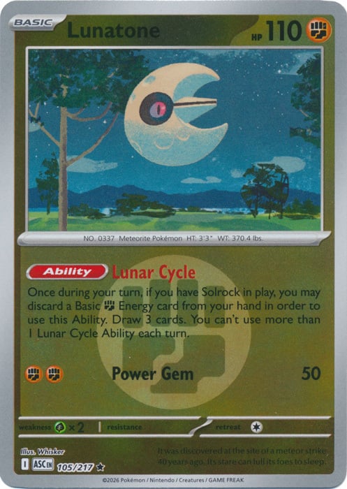 Lunatone Card Front