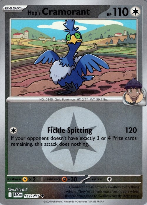 Cramorant di Hop Card Front