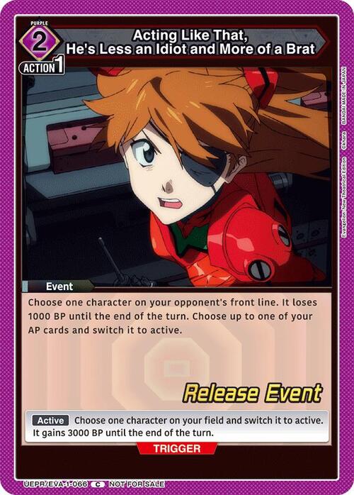 "Acting Like That, He's Less an Idiot and More of a Brat" Frente