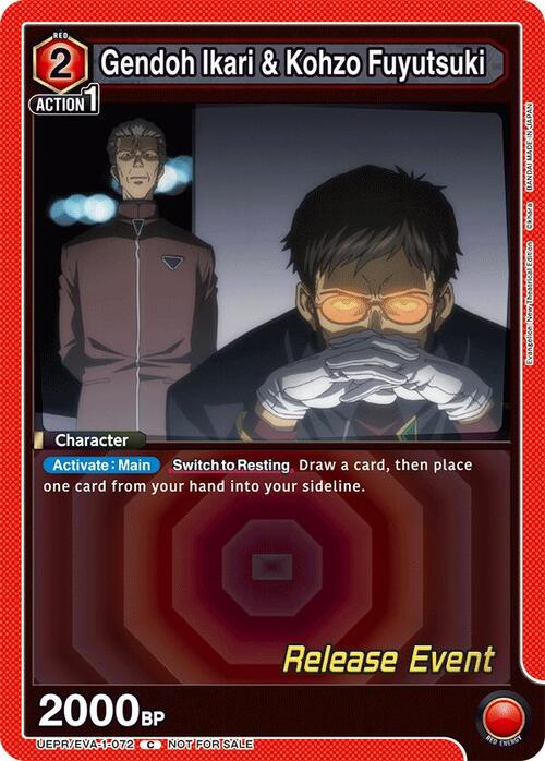 Gendoh Ikari & Kohzo Fuyutsuki Card Front
