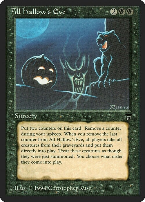 Vigilia di Halloween Card Front