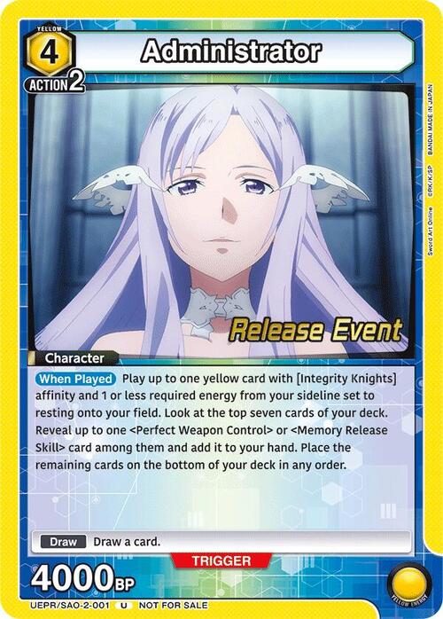 Administrator Card Front