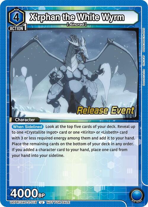 "Xrphan the White Wyrm" Card Front