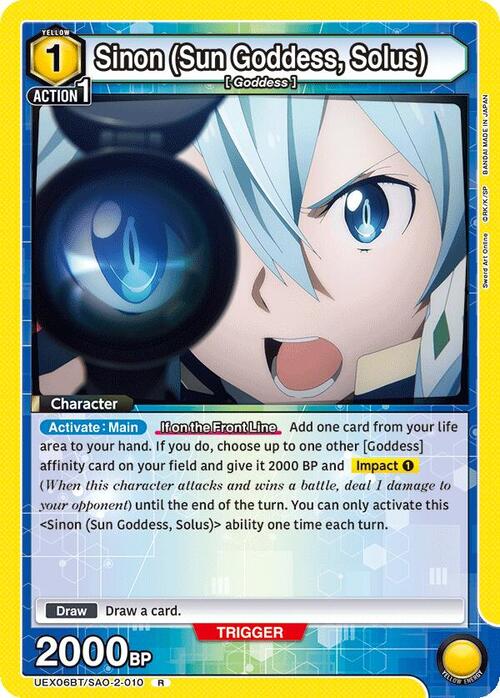 Sinon (Sun Goddess, Solus) Card Front