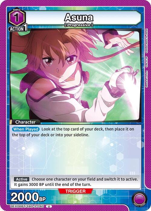 Asuna Card Front