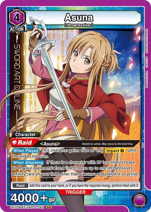 Asuna Card Front