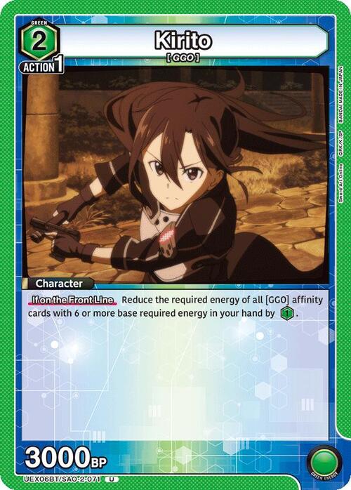 Kirito Card Front