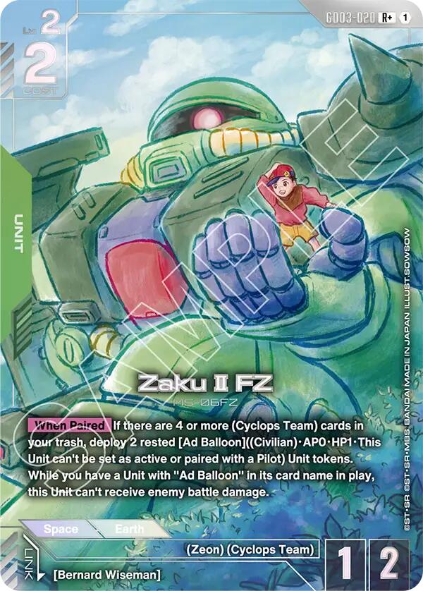 Zaku II FZ GD-03: Steel Requiem | Gundam | CardTrader