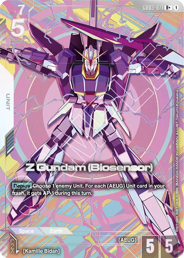 Z Gundam (Biosensor) GD-03: Steel Requiem | Gundam | CardTrader