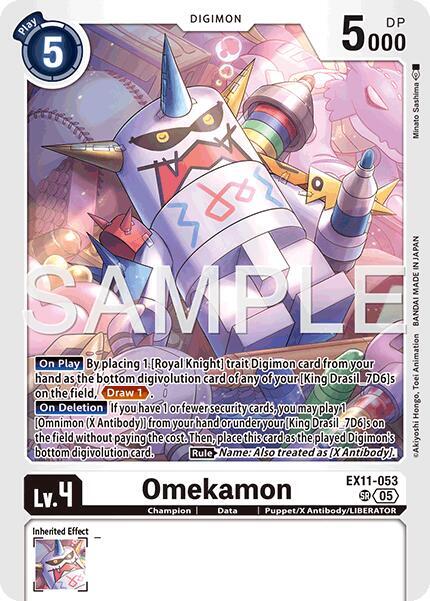 Omekamon Card Front