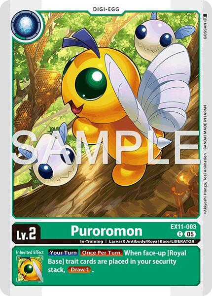 Puroromon Card Front