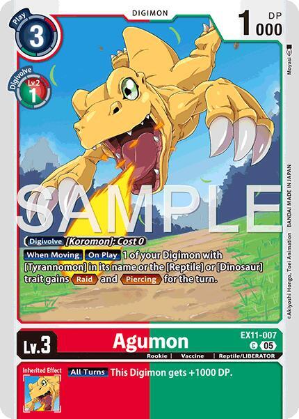 Agumon Card Front