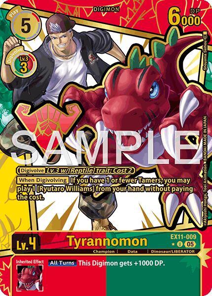 Tyrannomon Card Front