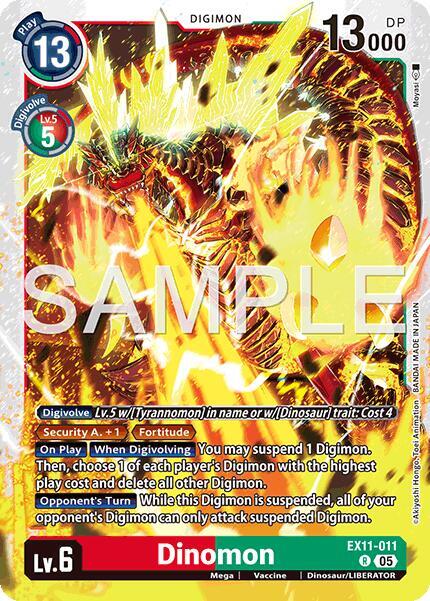 Dinomon Card Front