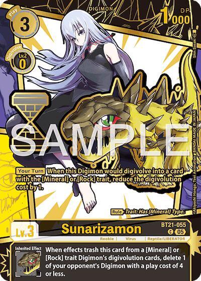 Sunarizamon Card Front