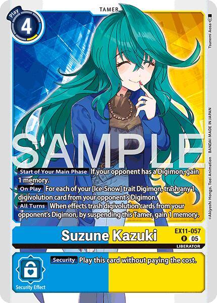 Suzune Kazuki Card Front