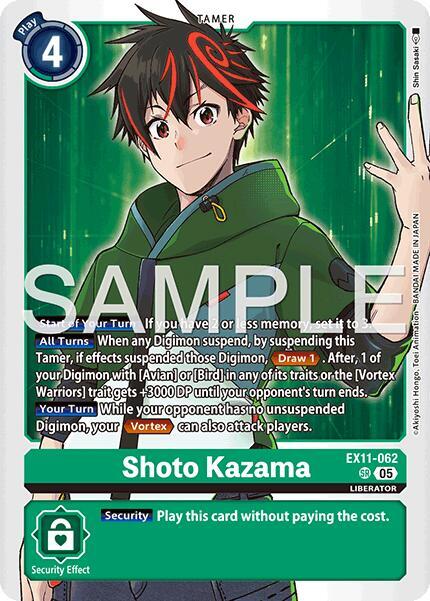 Shoto Kazama Card Front
