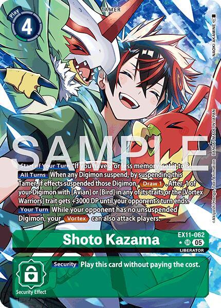 Shoto Kazama Card Front