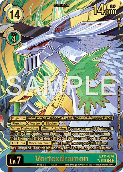 Vortexdramon EX-11: Extra Booster Dawn of Liberator | Digimon