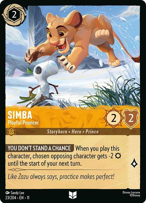 Simba - Predatore Giocherellone Card Front