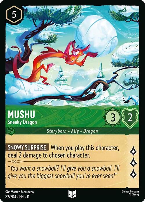 Mushu - Drago Furbetto Card Front