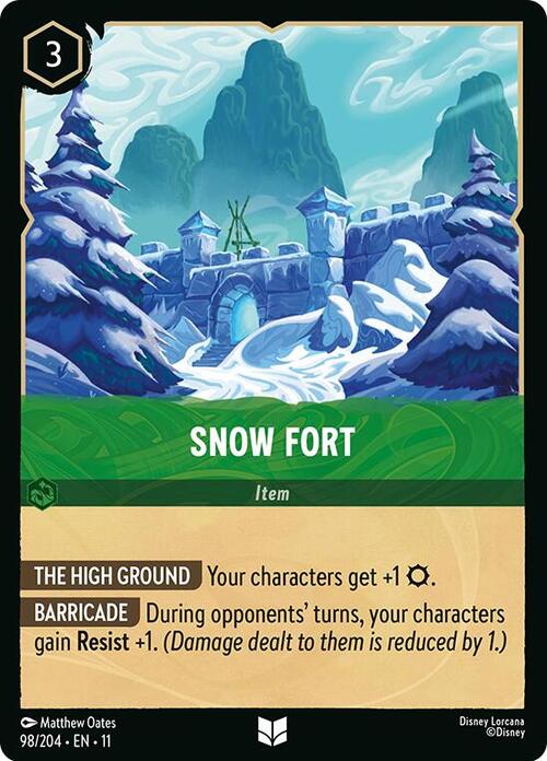 Snow Fort Card Front