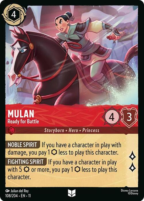 Mulan - Ready for Battle Card Front
