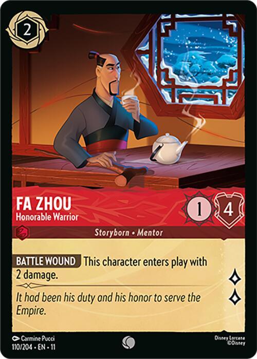 Fa Zhou - Honorable Warrior Card Front