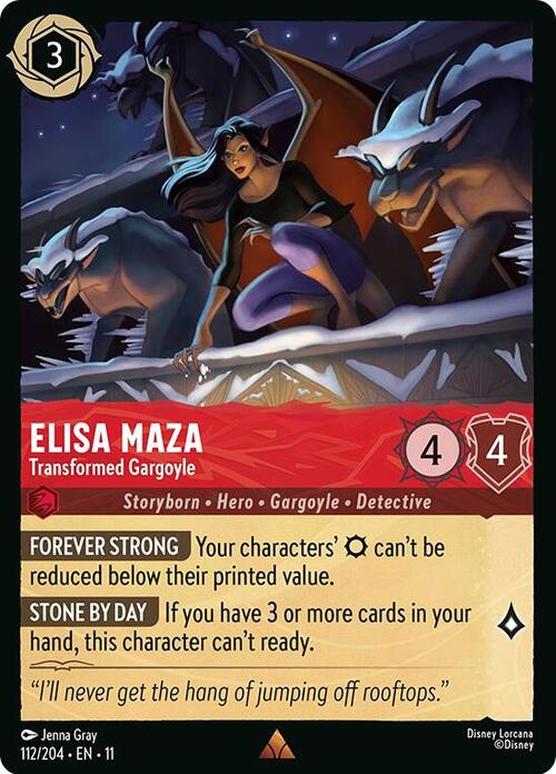 Elisa Maza - Transformed Gargoyle Card Front