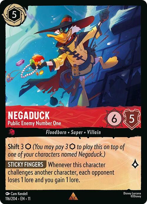 Negaduck - Public Enemy Number One Card Front