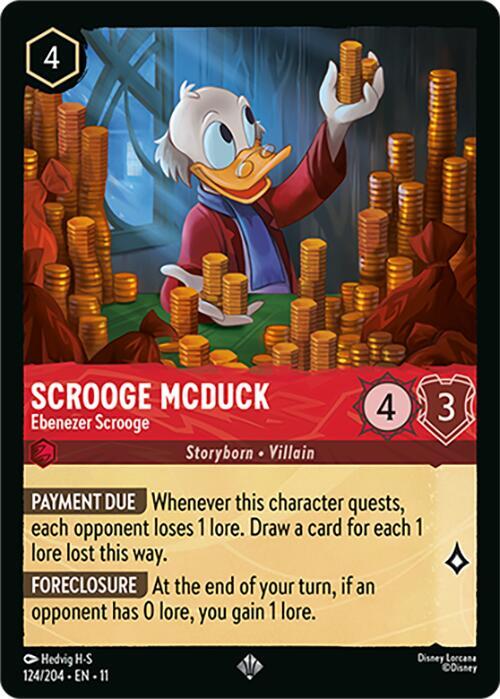 Scrooge McDuck - Ebenezer Scrooge Card Front