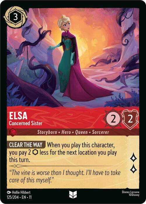 Elsa - Concerned Sister Card Front