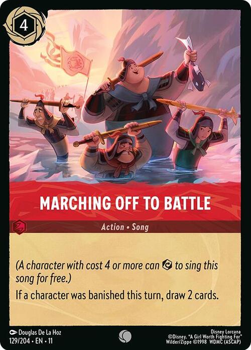 Marching Off to Battle Card Front
